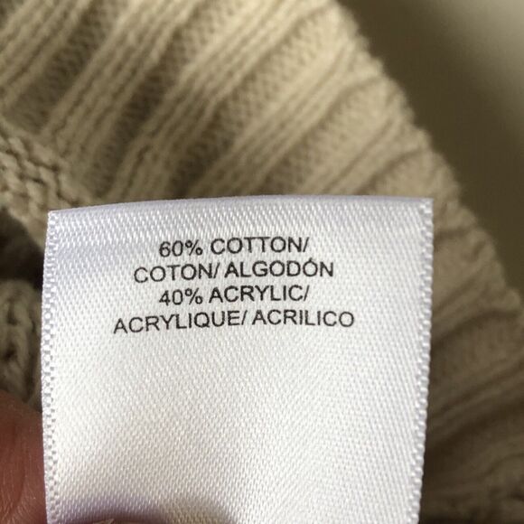 Lucky Brand Women’s Crochet Sweater Vest Beige / Ivory Small NWT - Picture 10 of 14